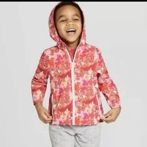 Hunter for target girl waterproof windbreaker jacket w/hood Sz large orange